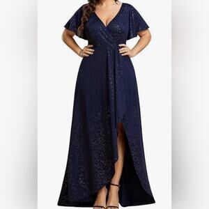 Ever Pretty Sparkling Midnight Blue Gown Size 6X (US 20) Mother of the Bride